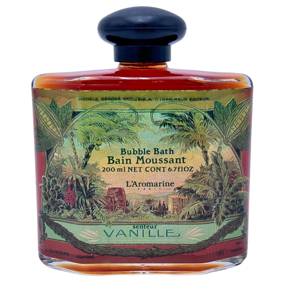 NEW L'Aromarine Paris Vanille Bubble Bath Bain Moussant 200ml 6.7oz Made France